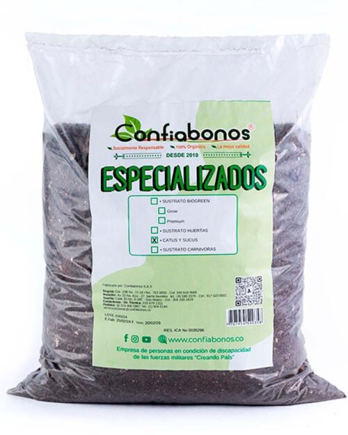 Sustrato Para Cactus Y Suculentas