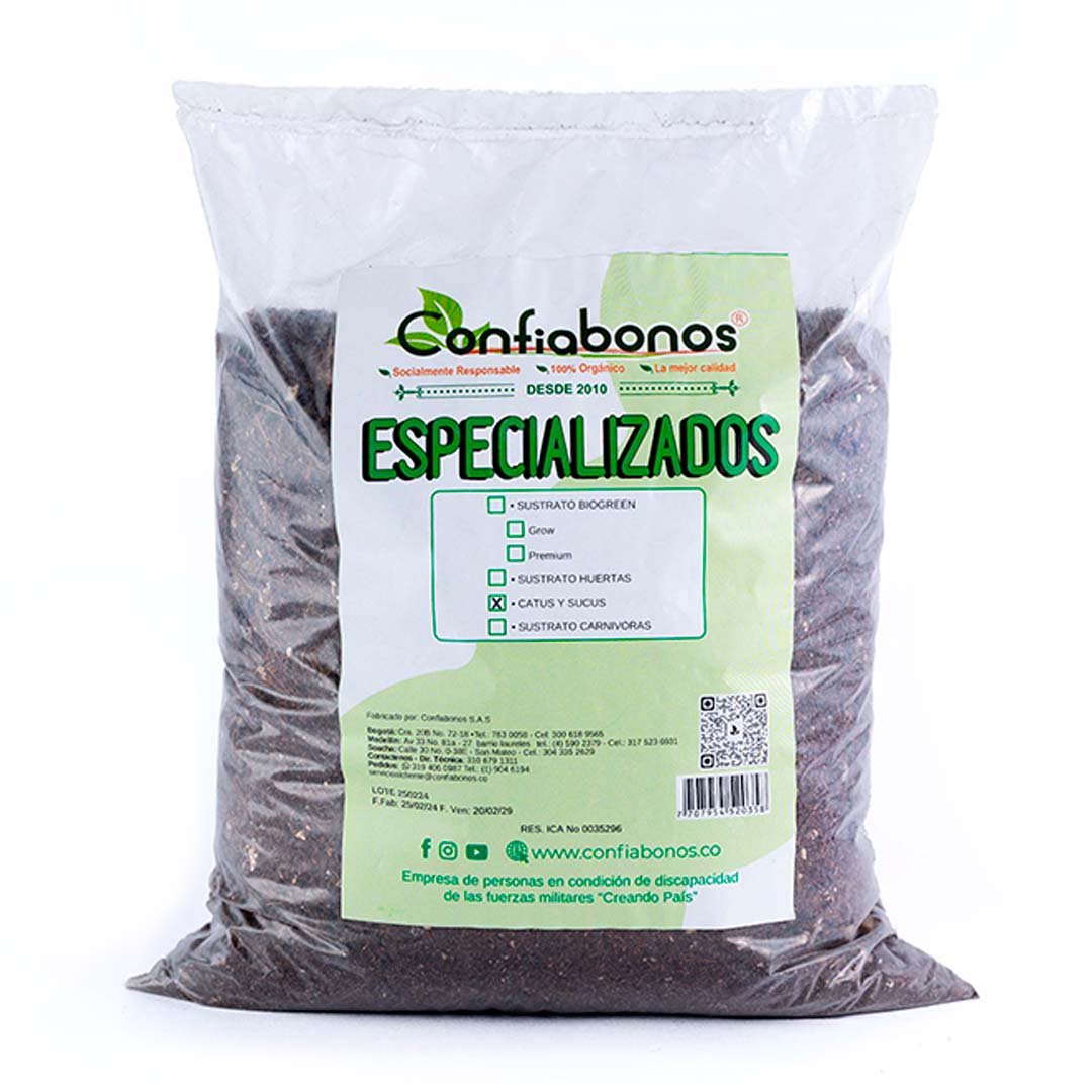 Sustrato Para Cactus Y Suculentas